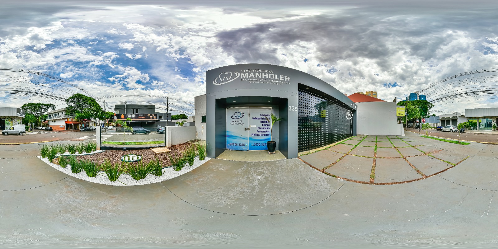 Fachada da Odontologia Manholer em Maringá
